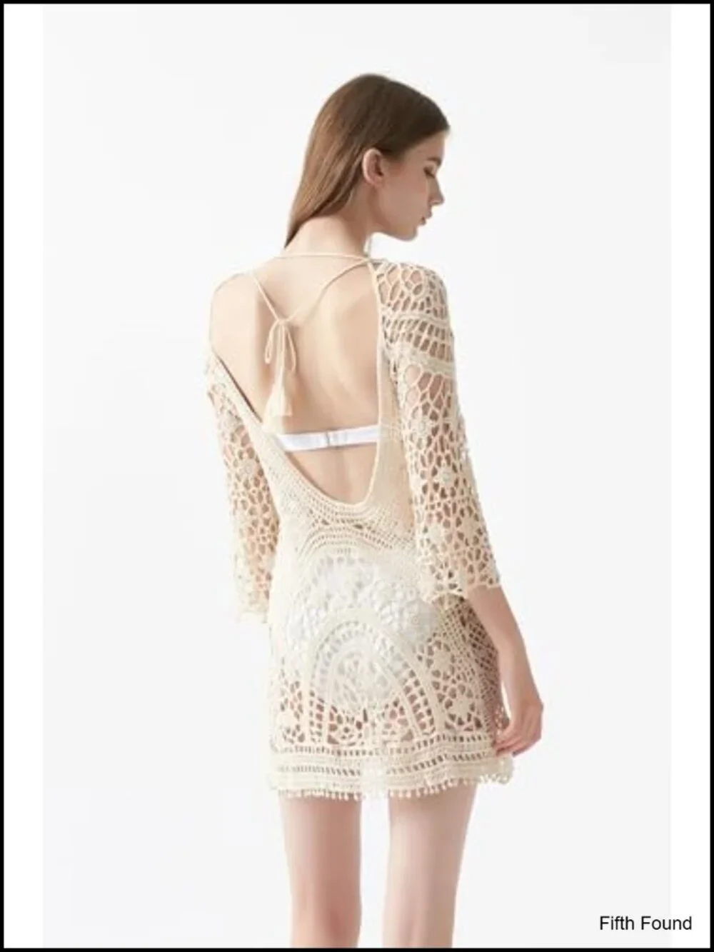 Crochet Lace Bikini Swimsuit Cover Up Lightweight Hollow Out Beach Resort
